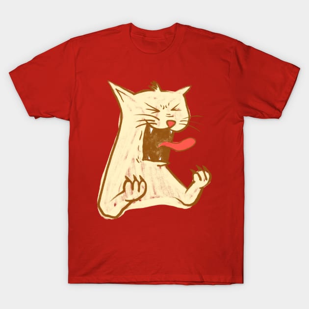 Angry Cat T-Shirt by GoatUsup_Pluton